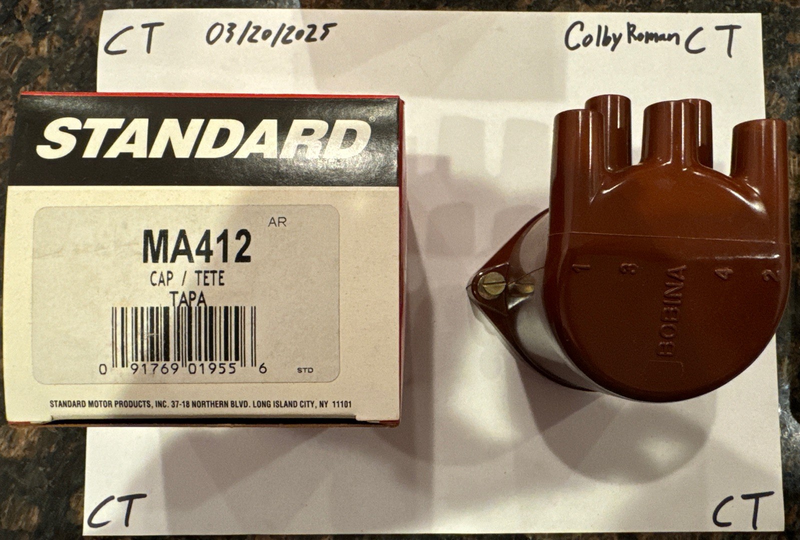 Distributor Cap Standard MA-412