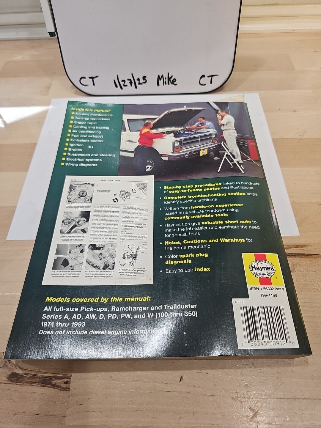 Dodge Pick-up Trucks 1974-1993 2WD & 4WD Haynes Automotive Repair Manual #30040 - Image 3