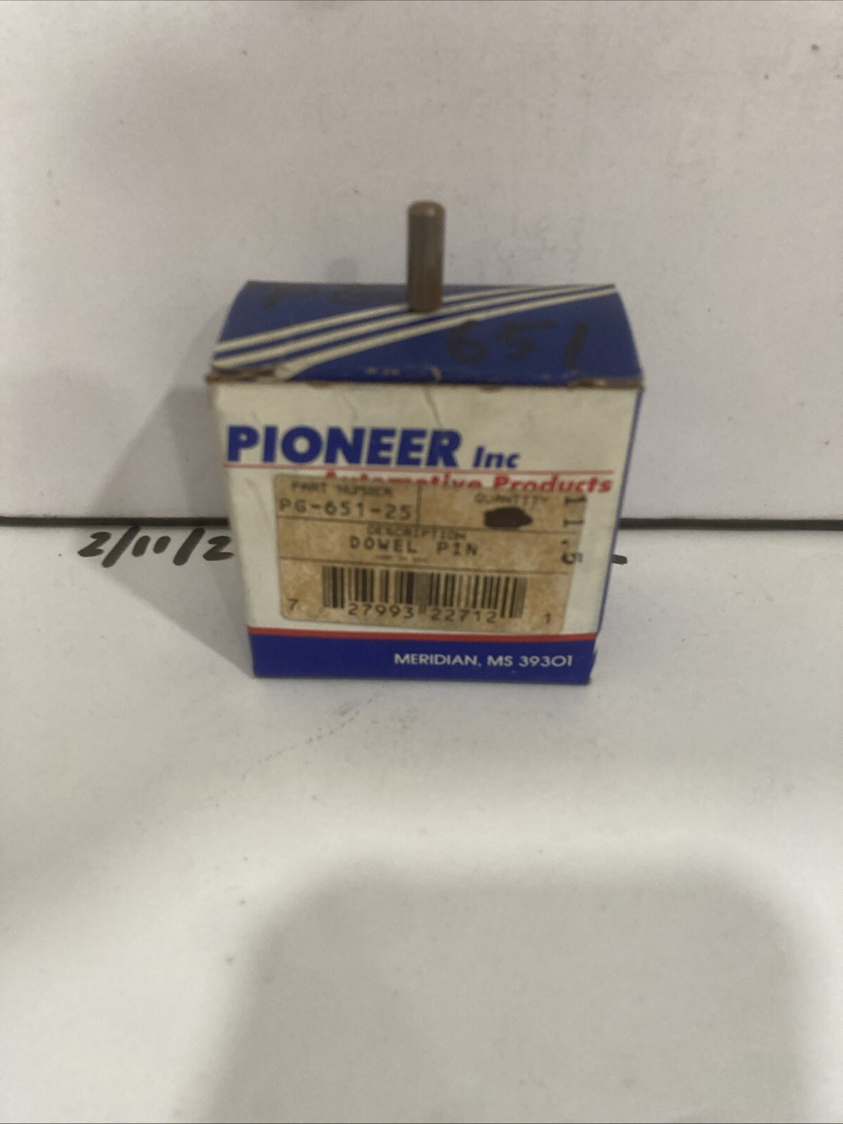 Dowel Pin Pioneer PG651-25 (sold Individually) - Image 3