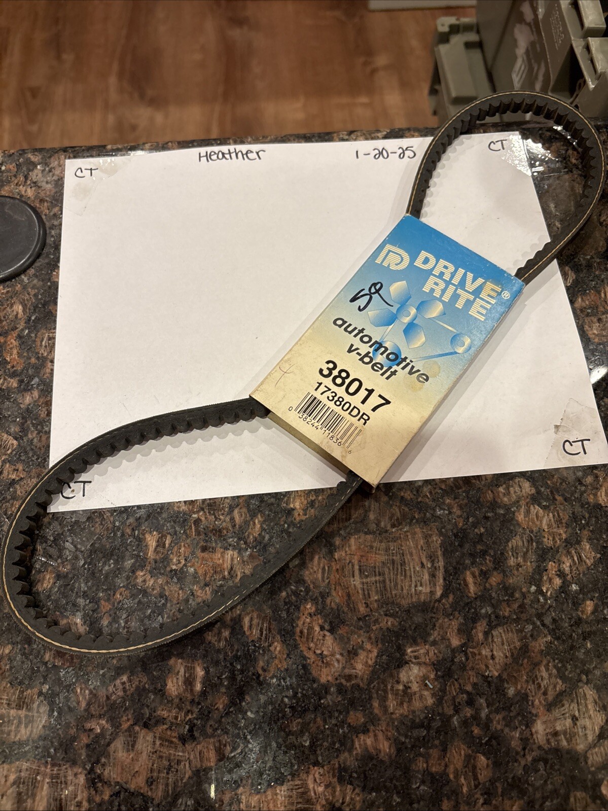 Drive Rite 38017 17380DR V-Belt NEW