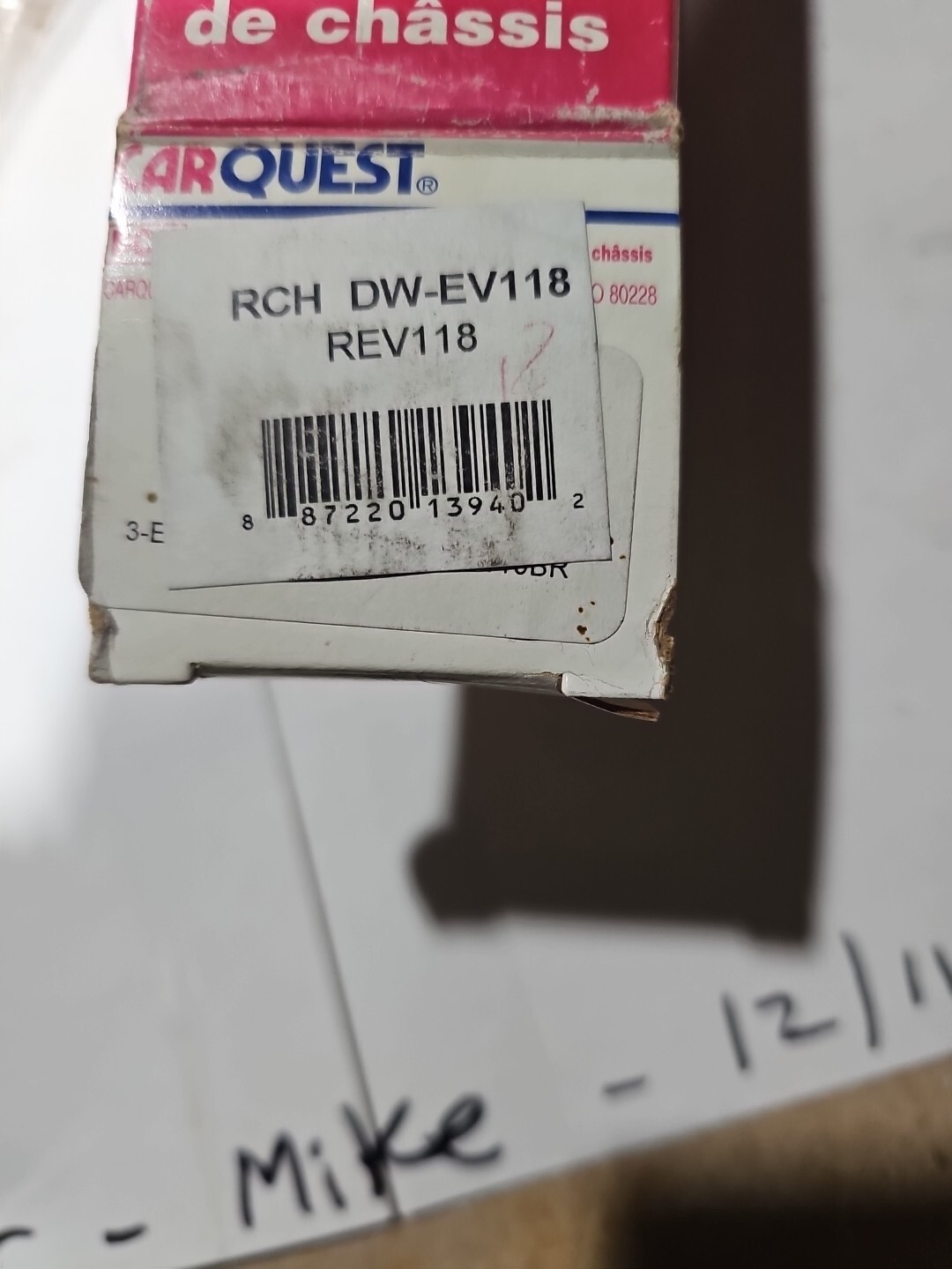 EV118 Driveworks CarQuest Rod End Front Inner Moog EV118 - Image 5