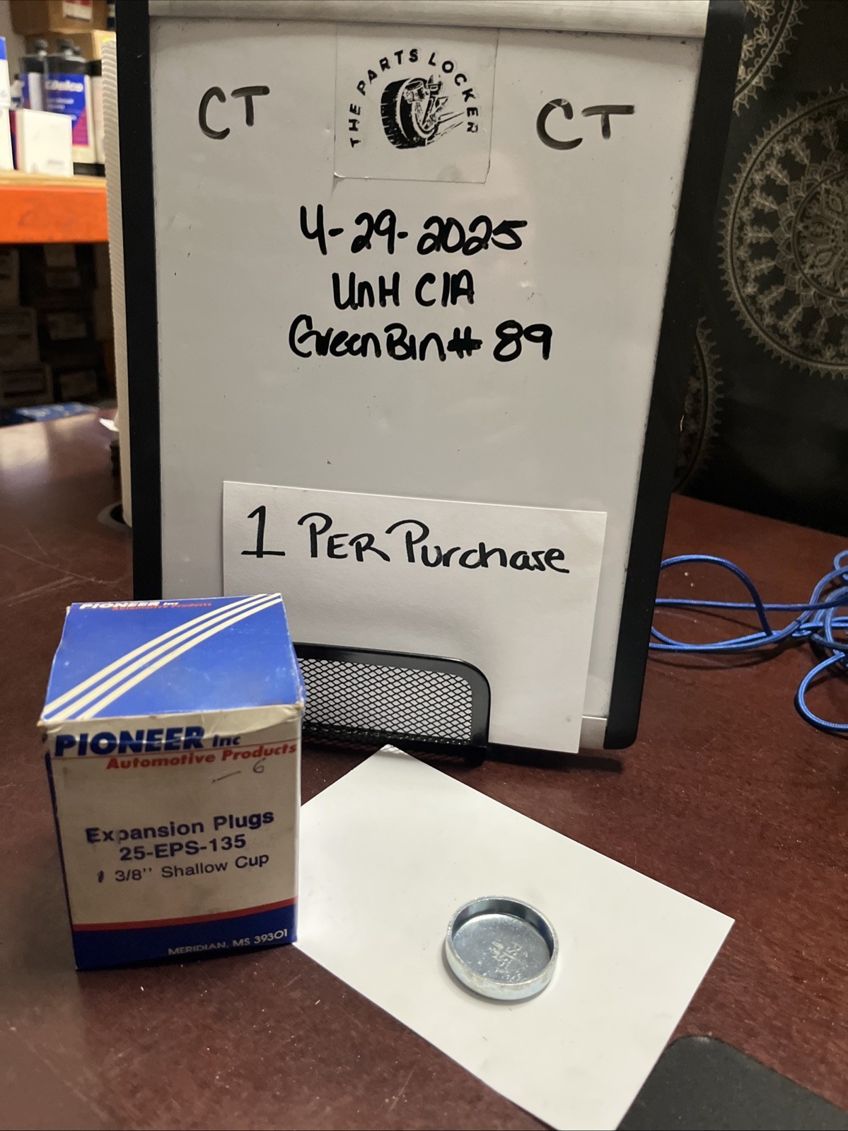 Engine Core Plug-Expansion Plug Pioneer EPS-135 1 Per Purchase