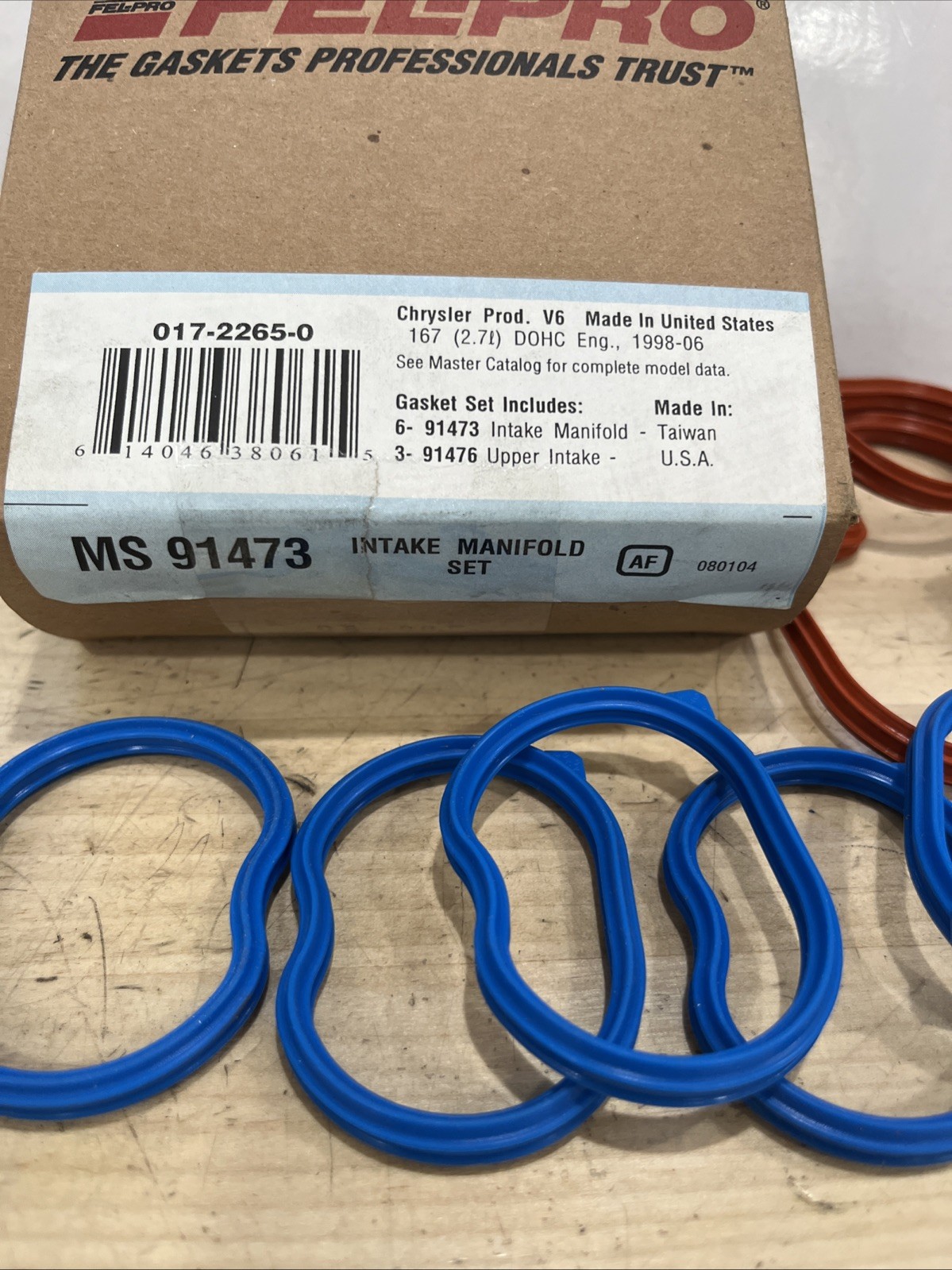 Engine Intake Manifold Gasket Set Fel-Pro MS 91473 - Image 3