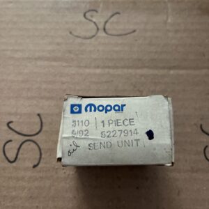 Engine Oil Pressure Switch Genuine Mopar #5227914 NOS
