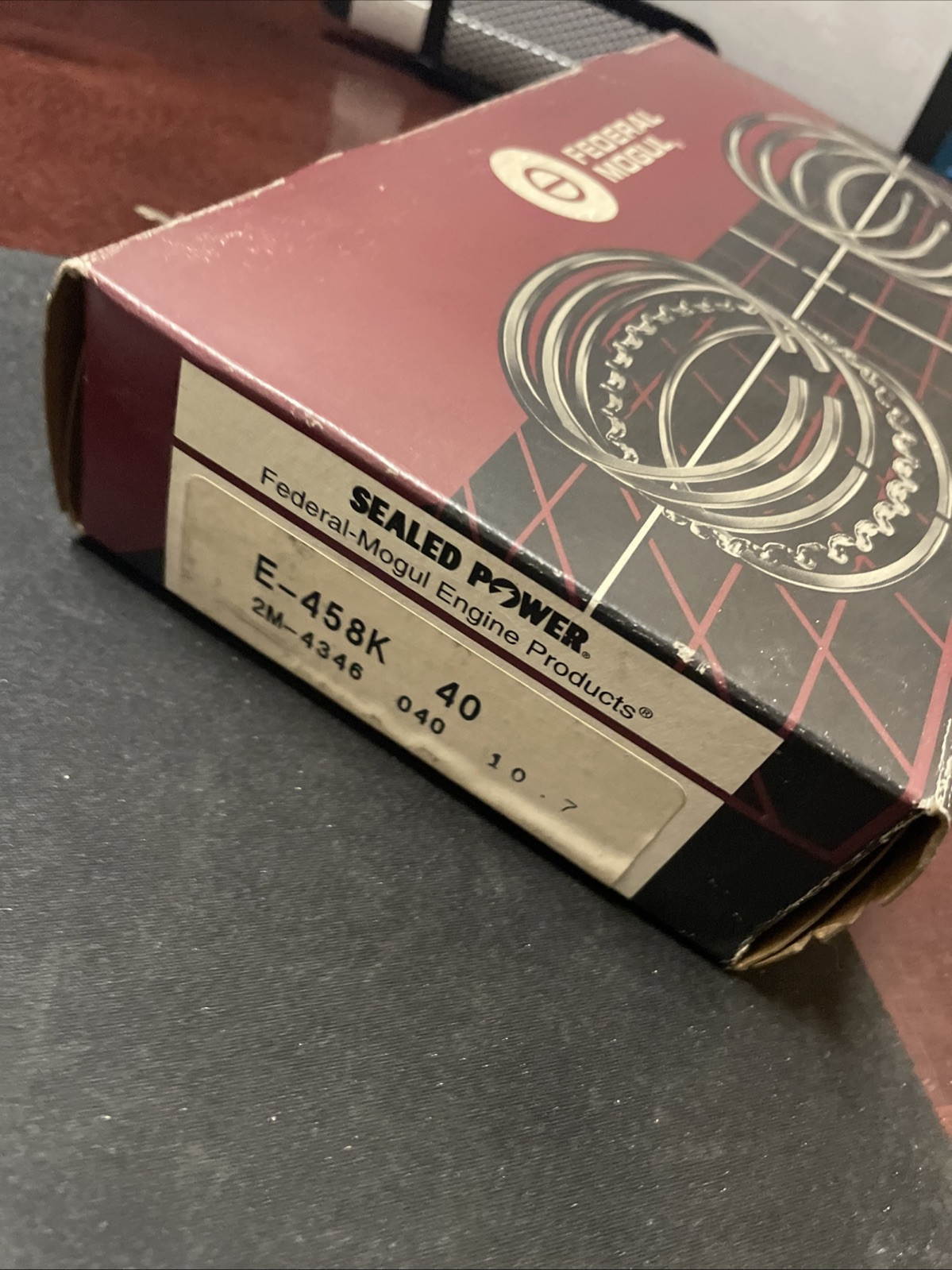 Engine Piston Ring Set Sealed Power E-458K 40 - Image 3