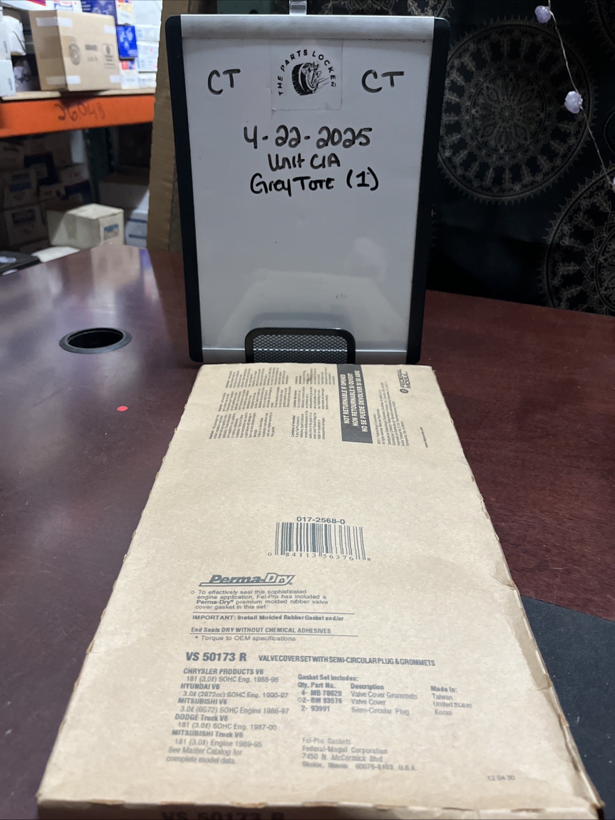 Engine Valve Cover Gasket Set Fel-Pro VS 50173 R