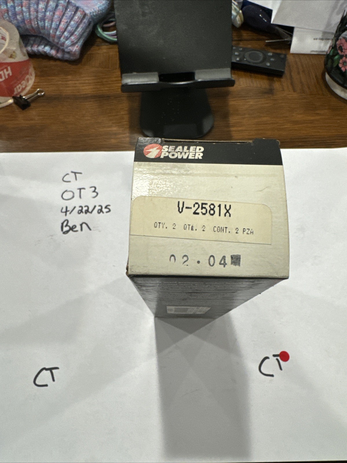 Exhaust Valve Sealed Power V2581X Sold Individually