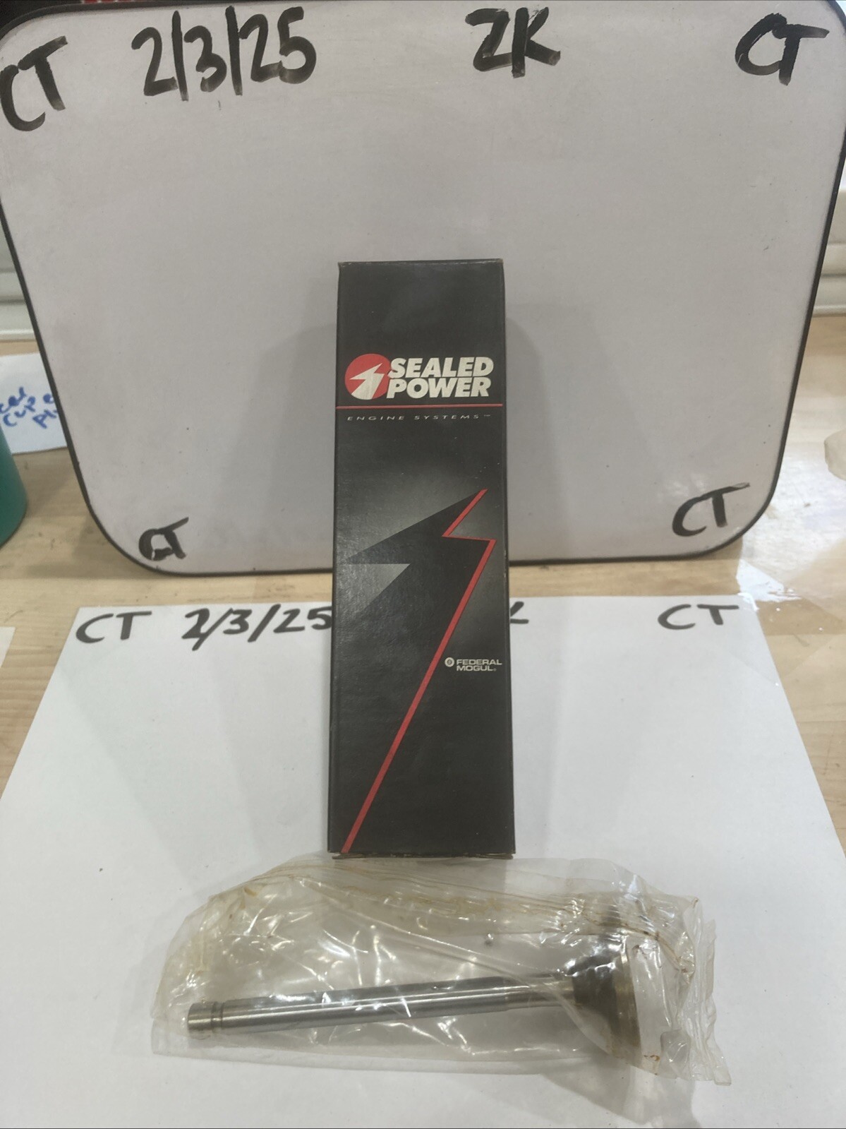 Exhaust Valve Sealed Power V4168 Sold Individual, May Not Have Box.