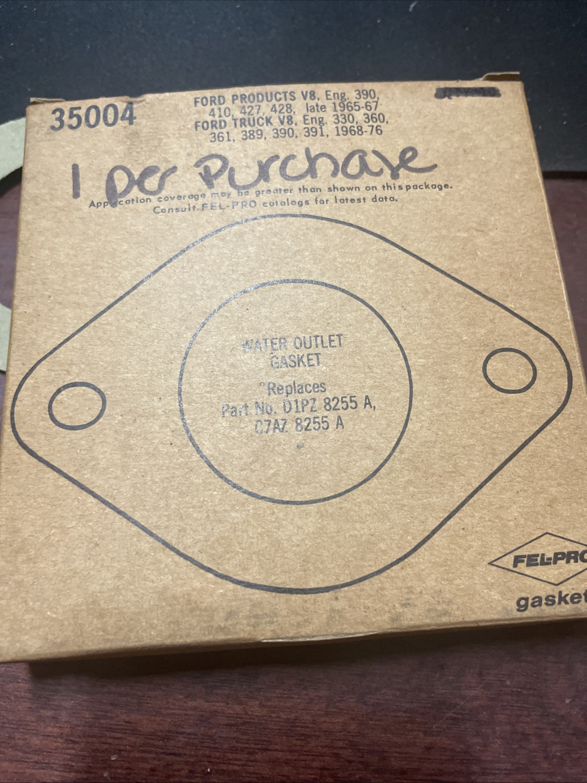 FEL-PRO 35004 Water Neck Outlet Gasket BBF FE (1 Per Purchase) - Image 4