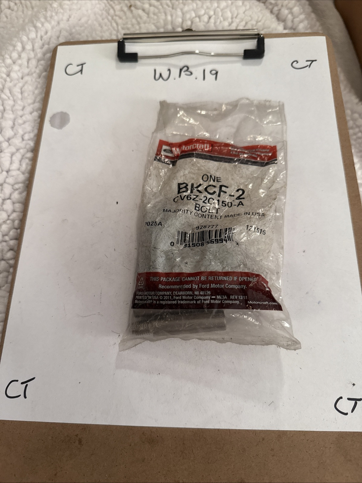 FORD OEM Brake-Rear-Caliper Hardware Kit CV6Z2C150A