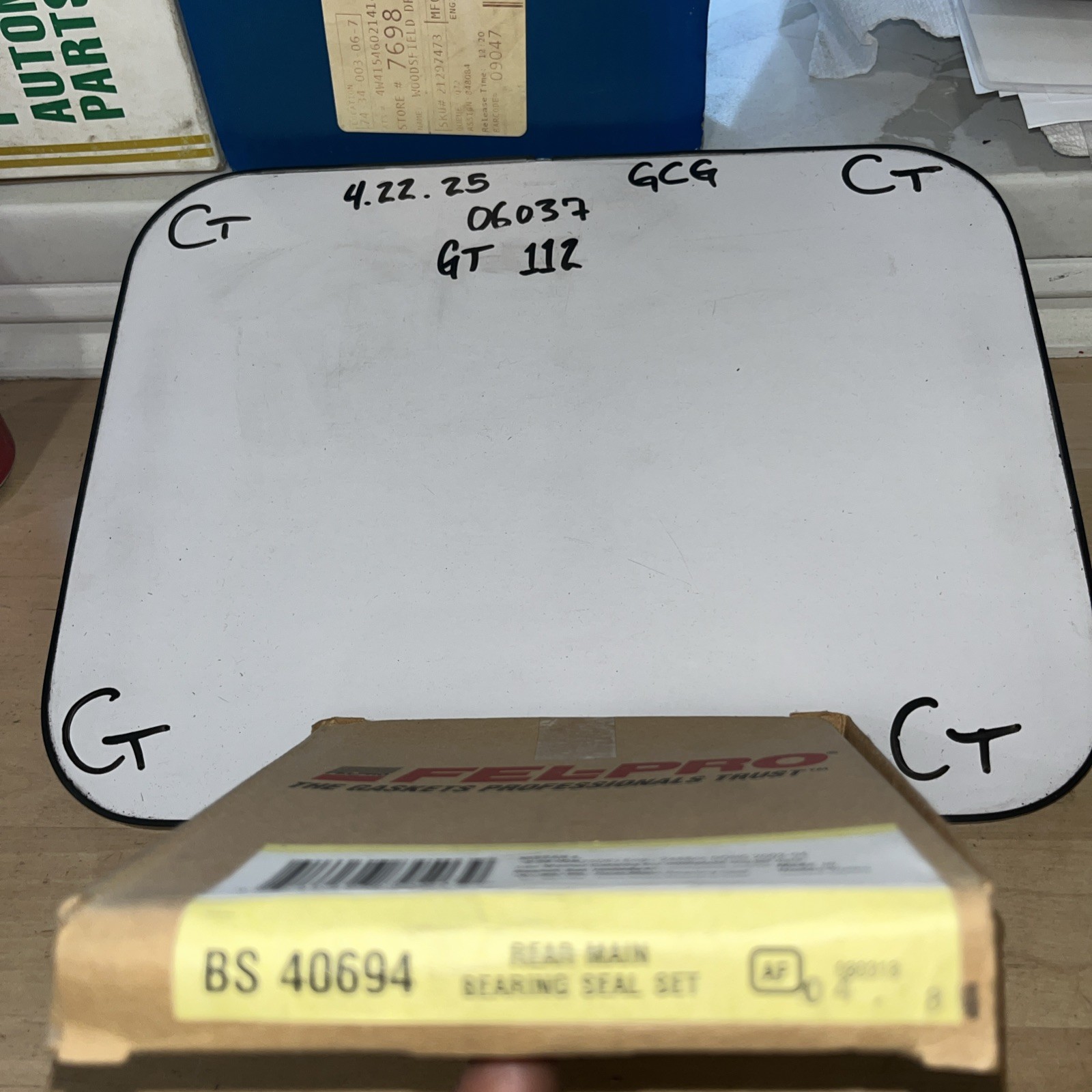 Fel Pro BS40694 Bearing Rear Main Gasket Seal Set for Sealing Component aw - Image 3