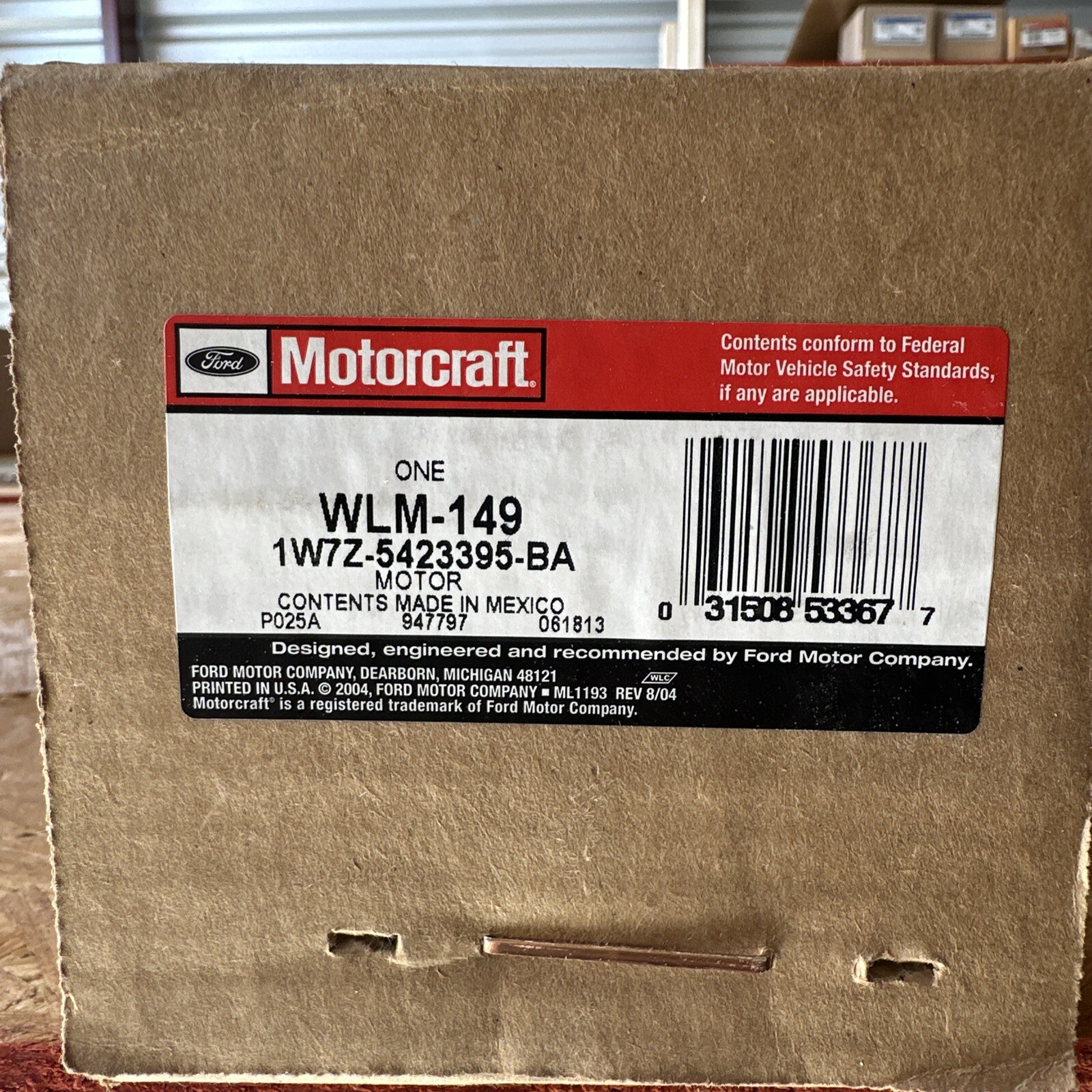 Ford 1W7Z-5423395-BA WLM-149 Genuine OEM Front Right Power Window Motor