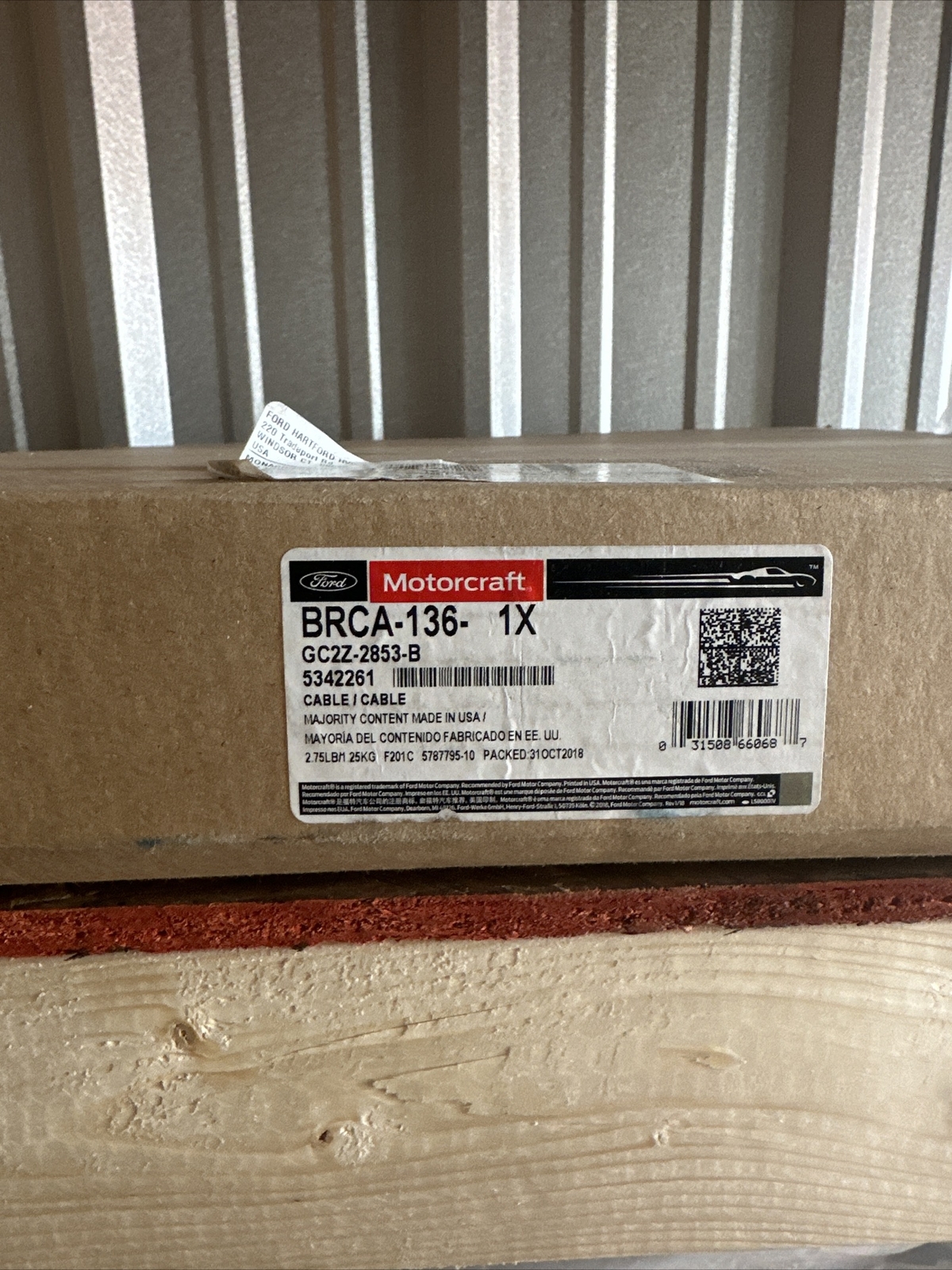 Ford GC2Z-2853-B Cable Assy - Parking Brake 2016-2019 Ford GC2Z2853B