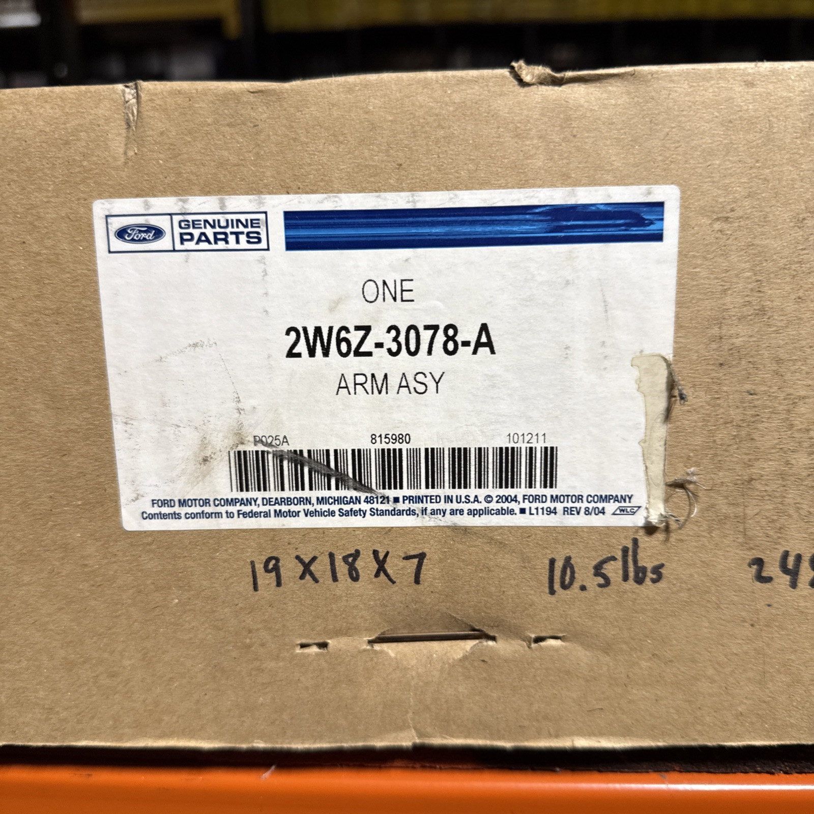 Ford New OEM 2002 Ford Thunderbird RH Passenger Front Lower Control Ar 2w6z3078a - Image 3