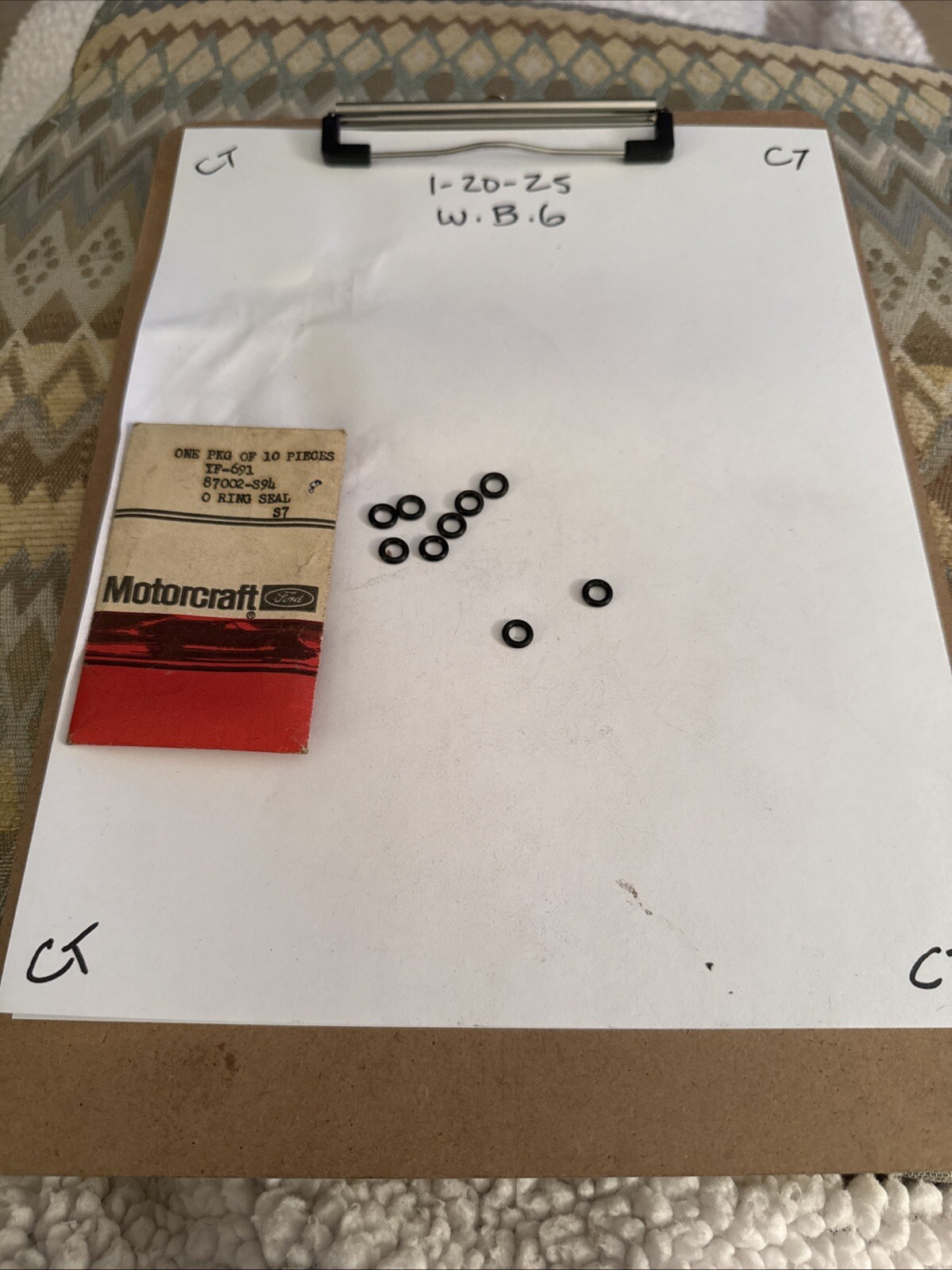 Ford O Ring Seal 87002-s94 (1) Oring Sold Individually