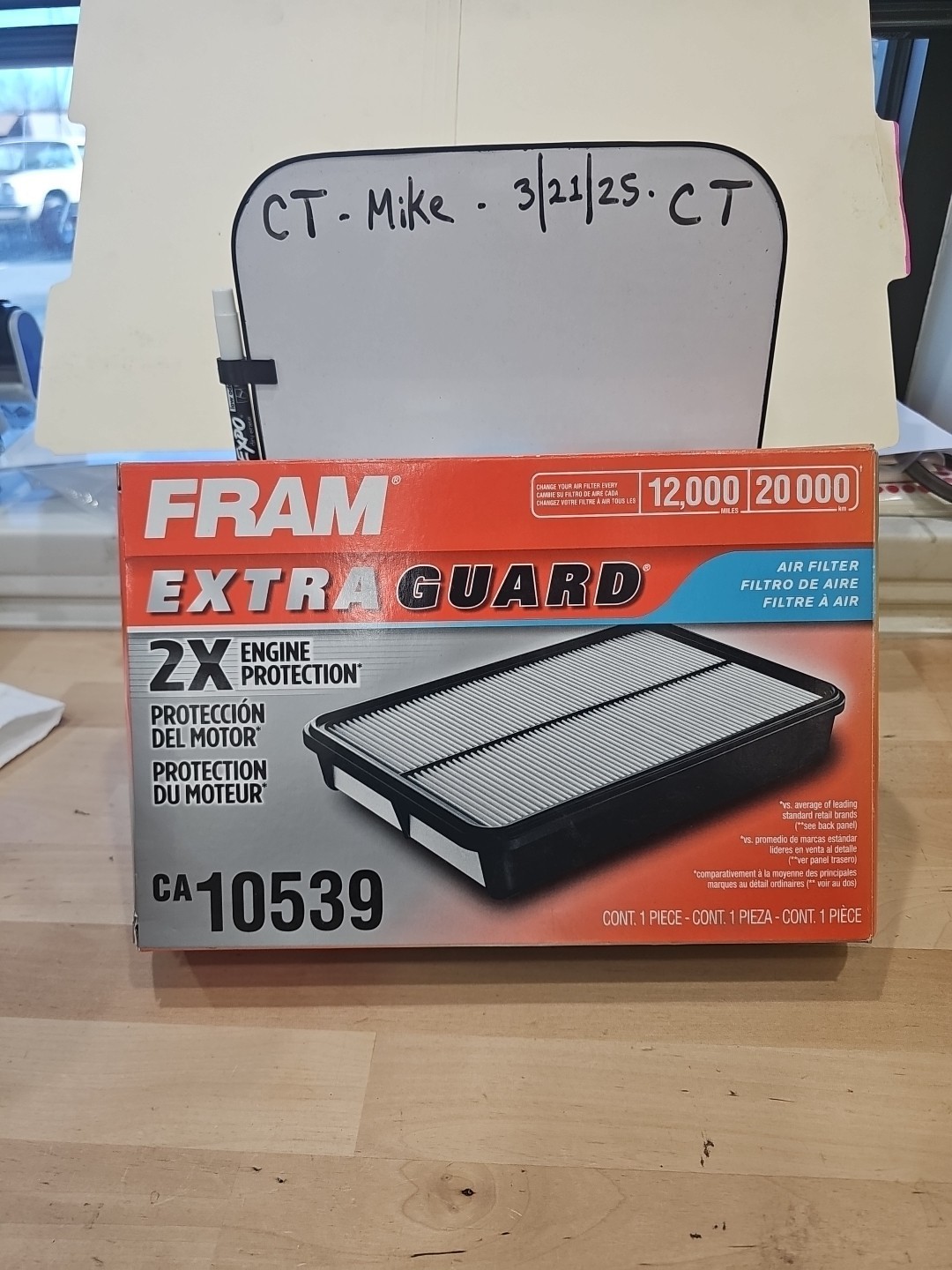 Fram Extra Guard Air Filter CA10539