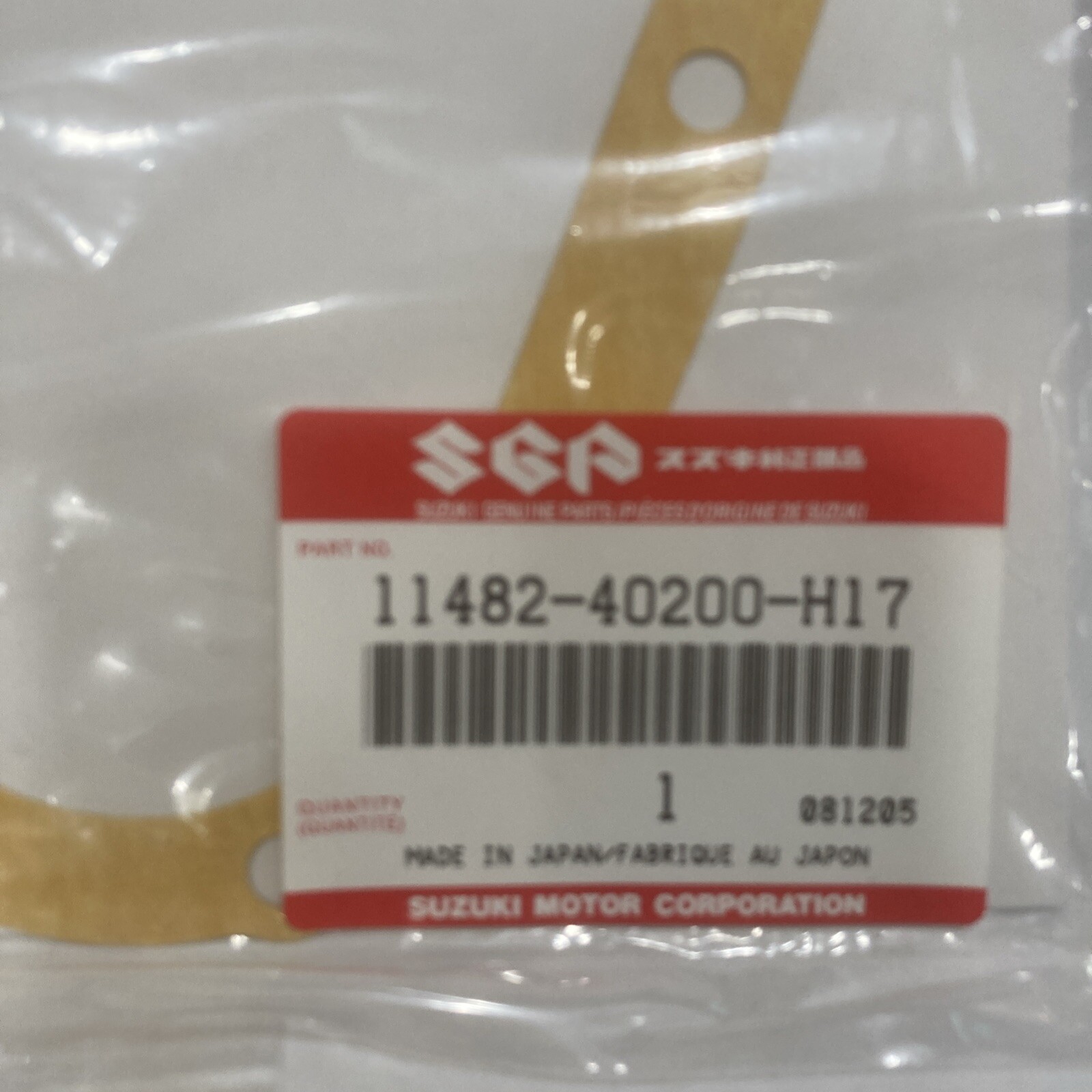 GENUINE Suzuki NOS 11482-40200-H17 GASKET, CLUTCH COVER - Image 3