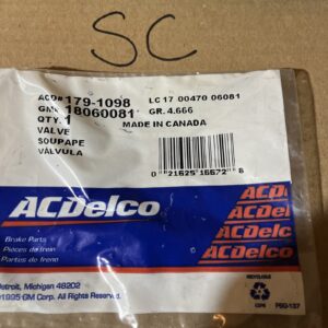 GM 18060081 Valve,Rear Brake Bleeder NOS 18013794, AC/Delco 179-1098