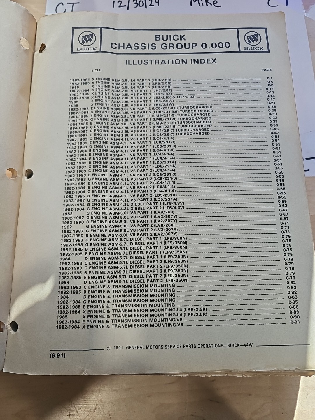 GM 1982-90 OLDSMOBILE 44w B-C-D-E-G-X Illustrated Parts Catalog - Image 4
