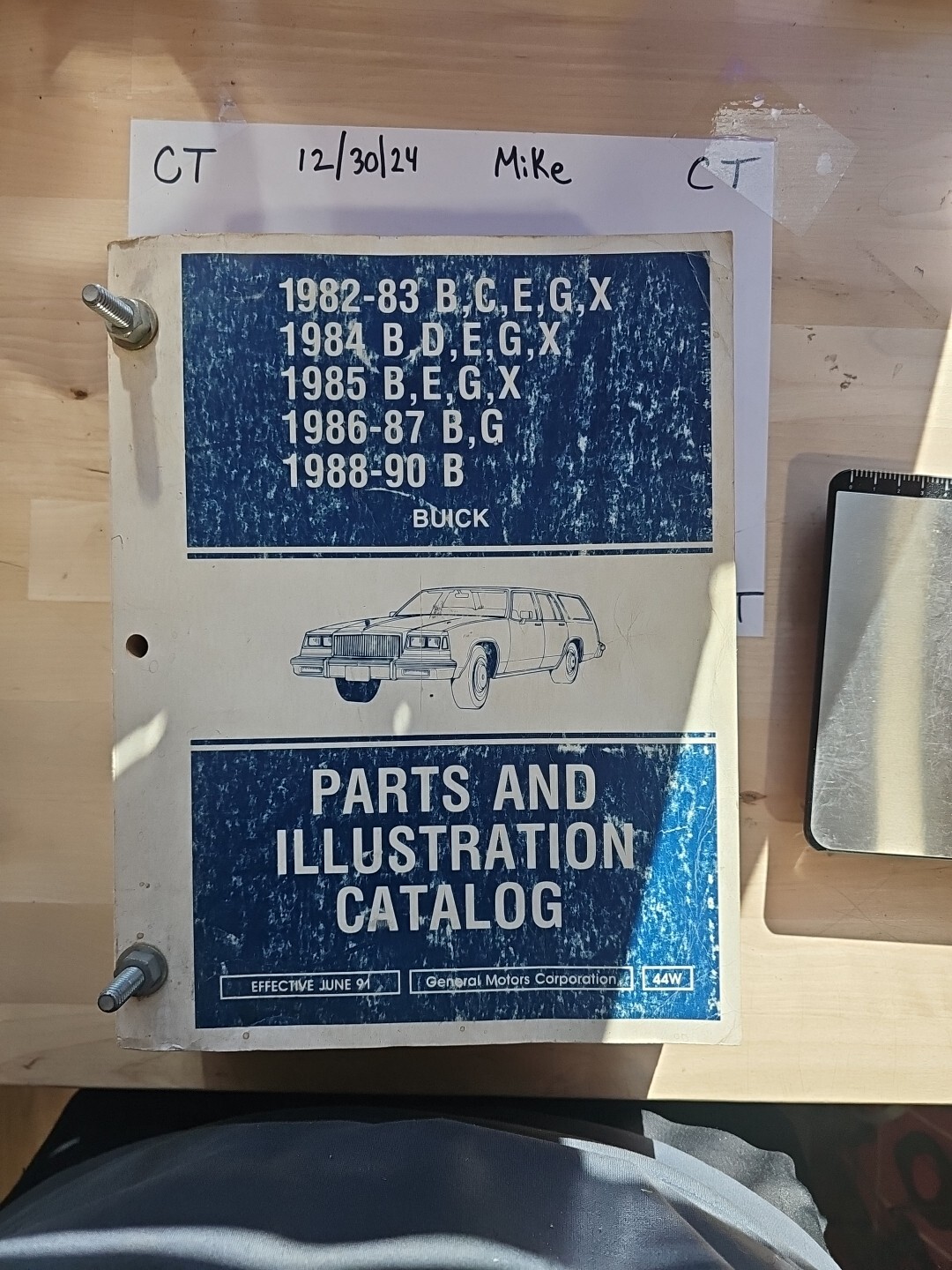 GM 1982-90 OLDSMOBILE 44w B-C-D-E-G-X Illustrated Parts Catalog
