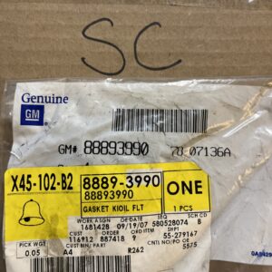 GM 88893990 Oil Filter Gasket/Engine Oil Filter Adapter Gasket NOS