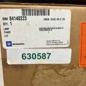 GM Front Foglamps Genuine GM Part No 84140223 (NIB - Taken Out For Inspection)