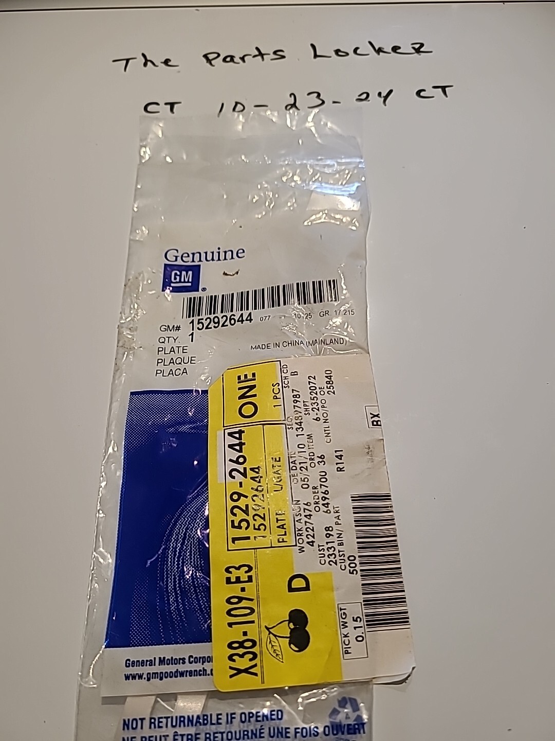 GM Genuine Parts 15292644 Liftgate Decal