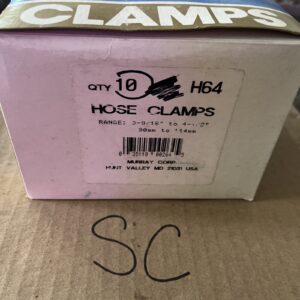 GOLD SEAL CLAMPS, H64, HOSE CLAMP 3-9/16” To 4-1/2 NOS, Box Of 10