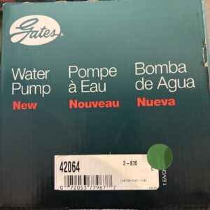 Gates 42064 Engine Water Pump Fits Select 1991-1997 FORD LINCOLN MERCURY Models