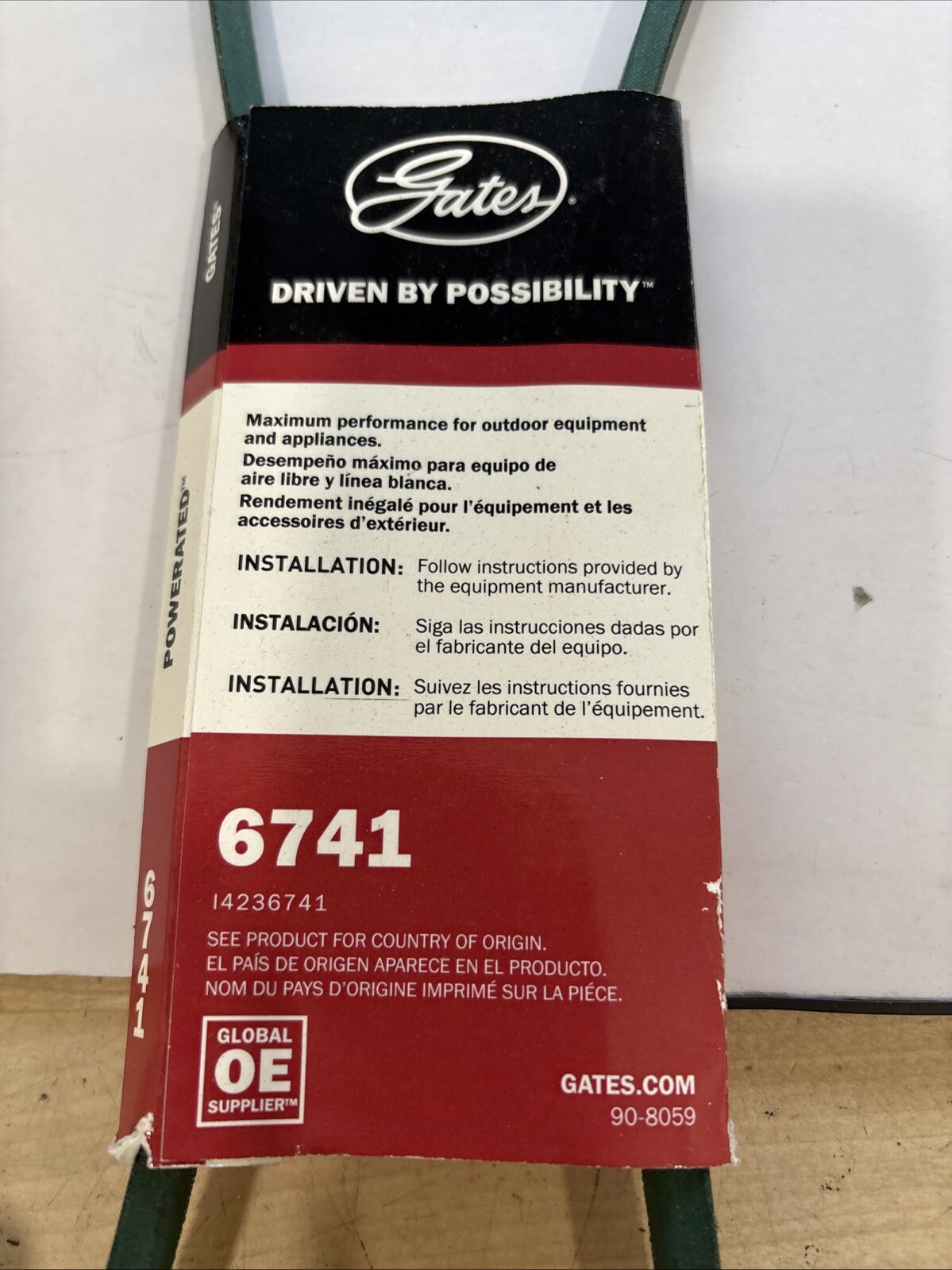 Gates 6741 PoweRated FHP Medium Horse-Power V-Belt - Image 4