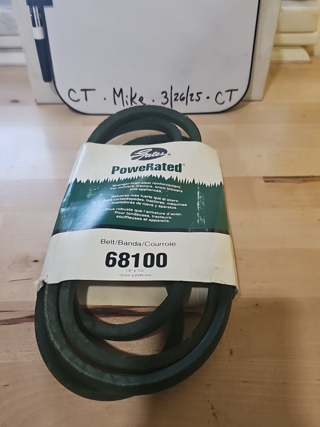 Gates 68100 PoweRated FHP Medium Horse-Power V-Belt