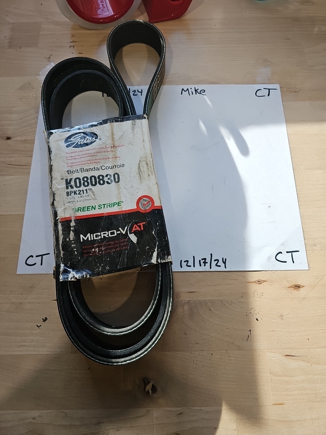 Gates Belt Micro-V Belt K080830 8PK2113