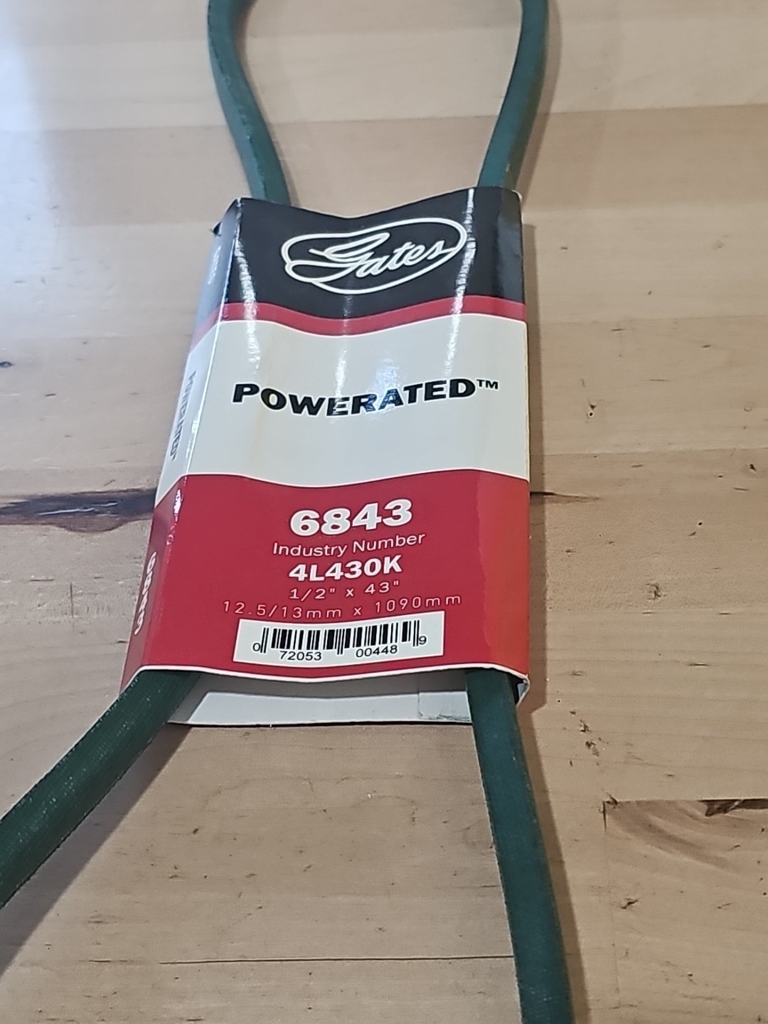 Gates PoweRated Power Rated Belt 6843 1/2" x 43" Green Industrial Grade - Image 3
