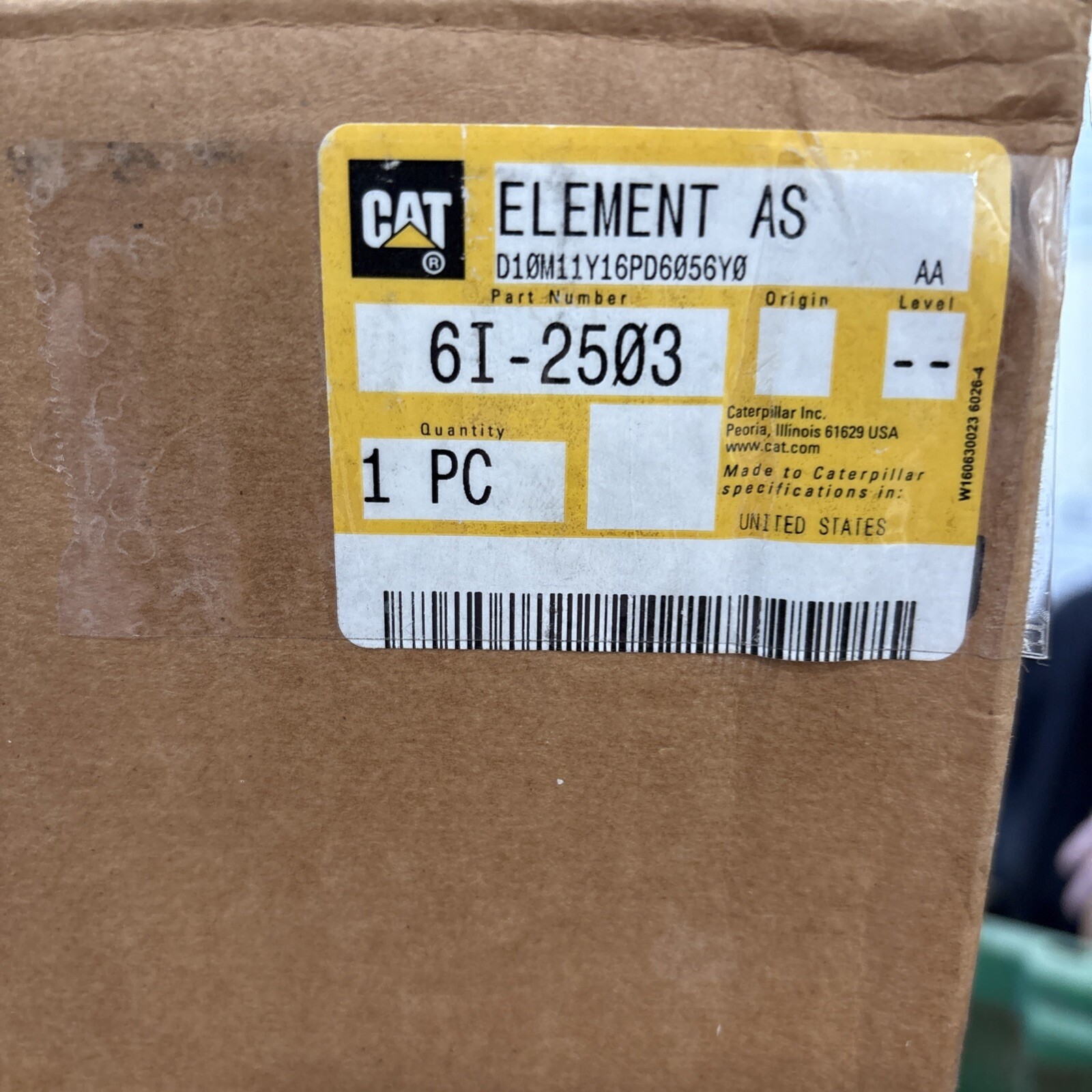Genuine Caterpillar CAT 6I-2503 Radial Seal Air Filter NIB ELEMENT AS - Image 5