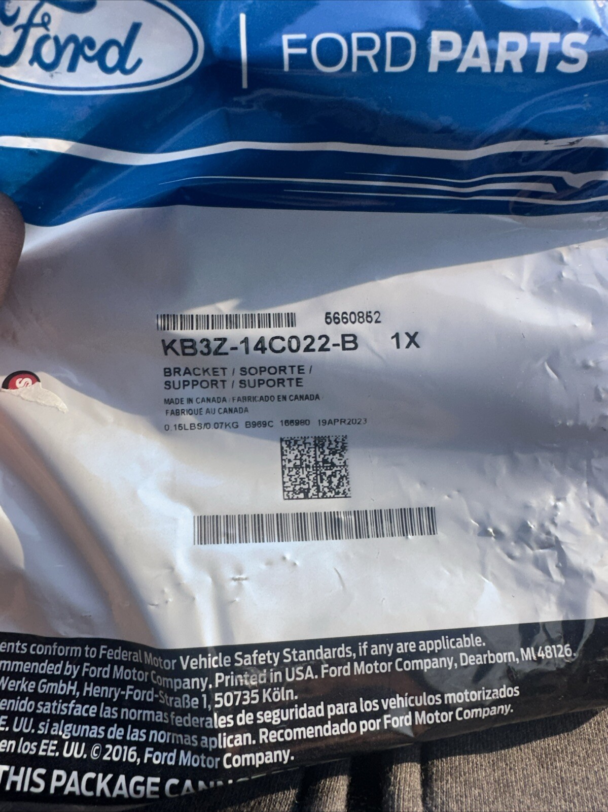 Genuine Ford Distance Sensor Cover KB3Z-14C022-B