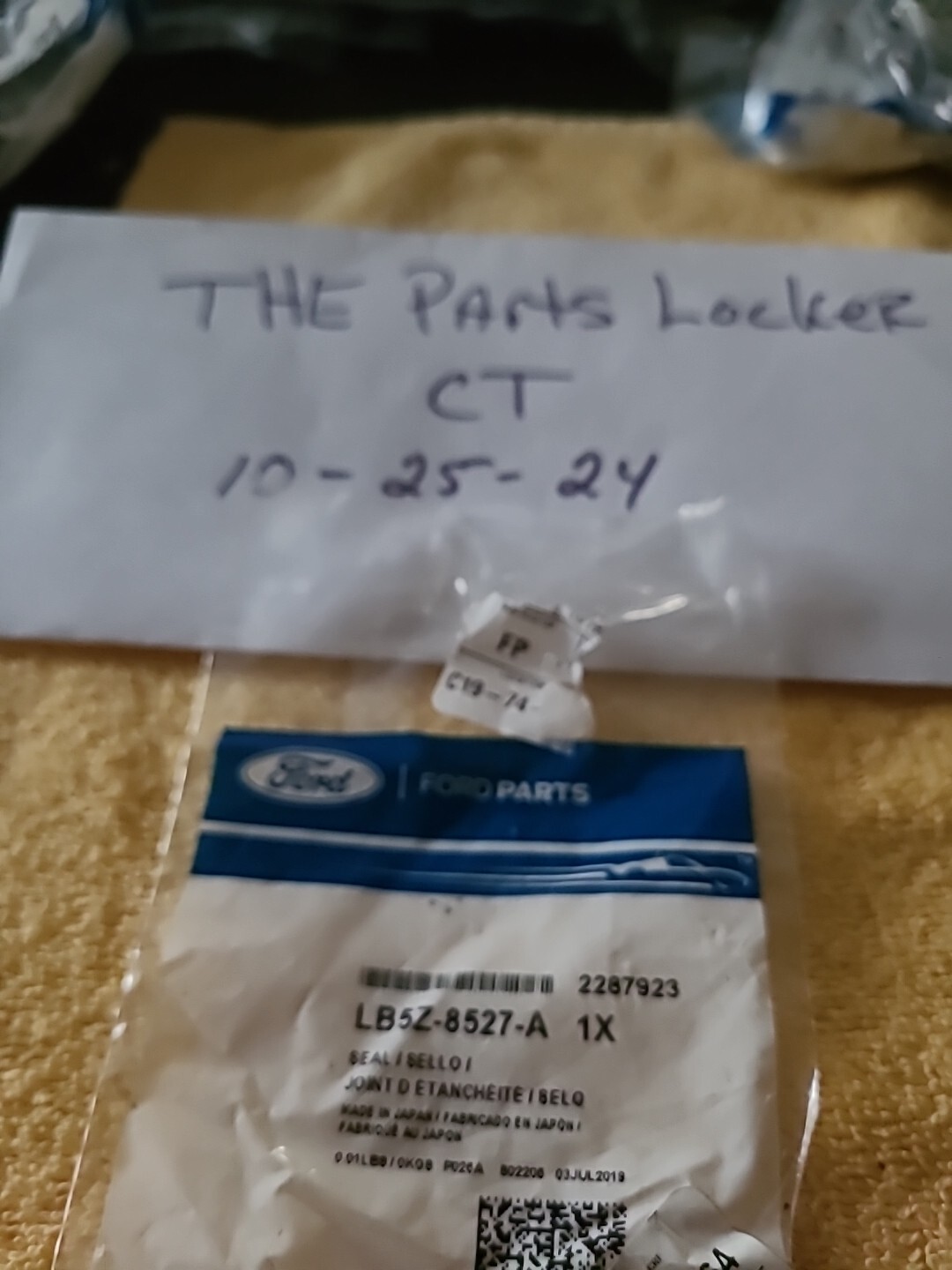 Genuine Ford Egr Tube O-Ring LB5Z-8527-A