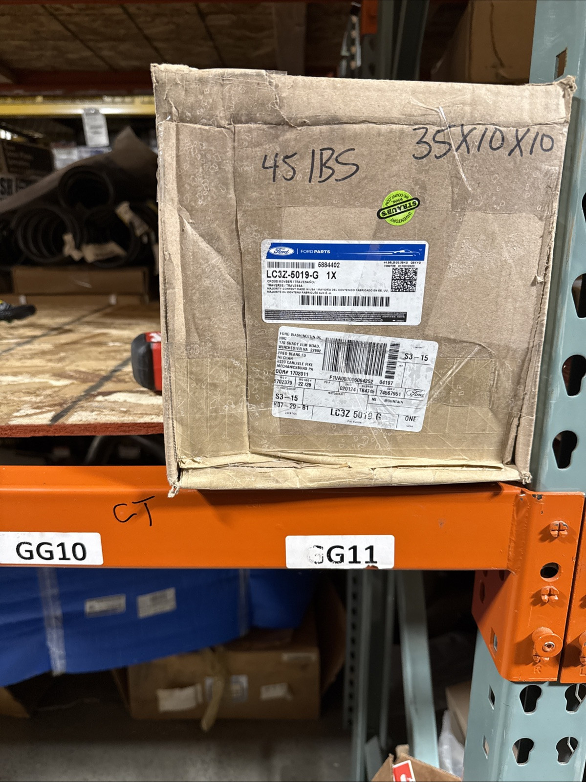 Genuine Ford F450 F550 Kit Frame Rear Rail Replacement LC3Z-5019-G