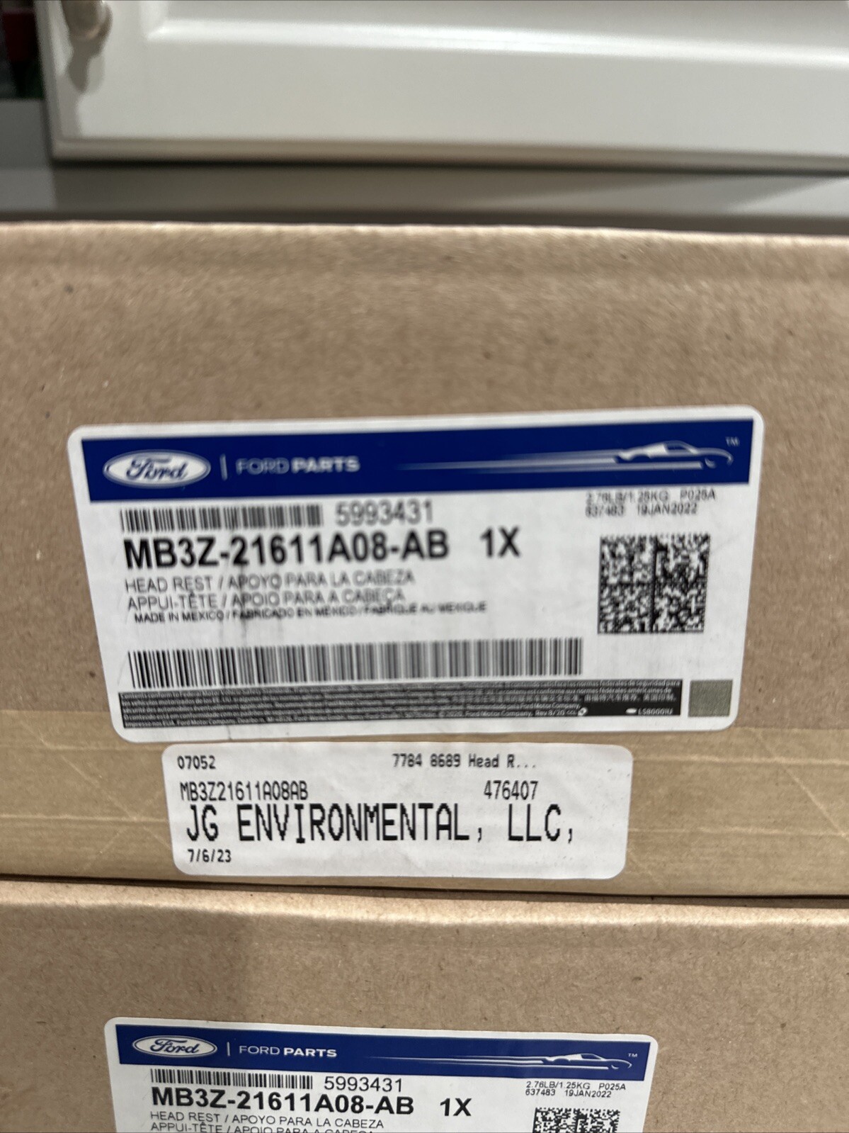 Genuine Ford Headrest MB3Z-21611A08-AB