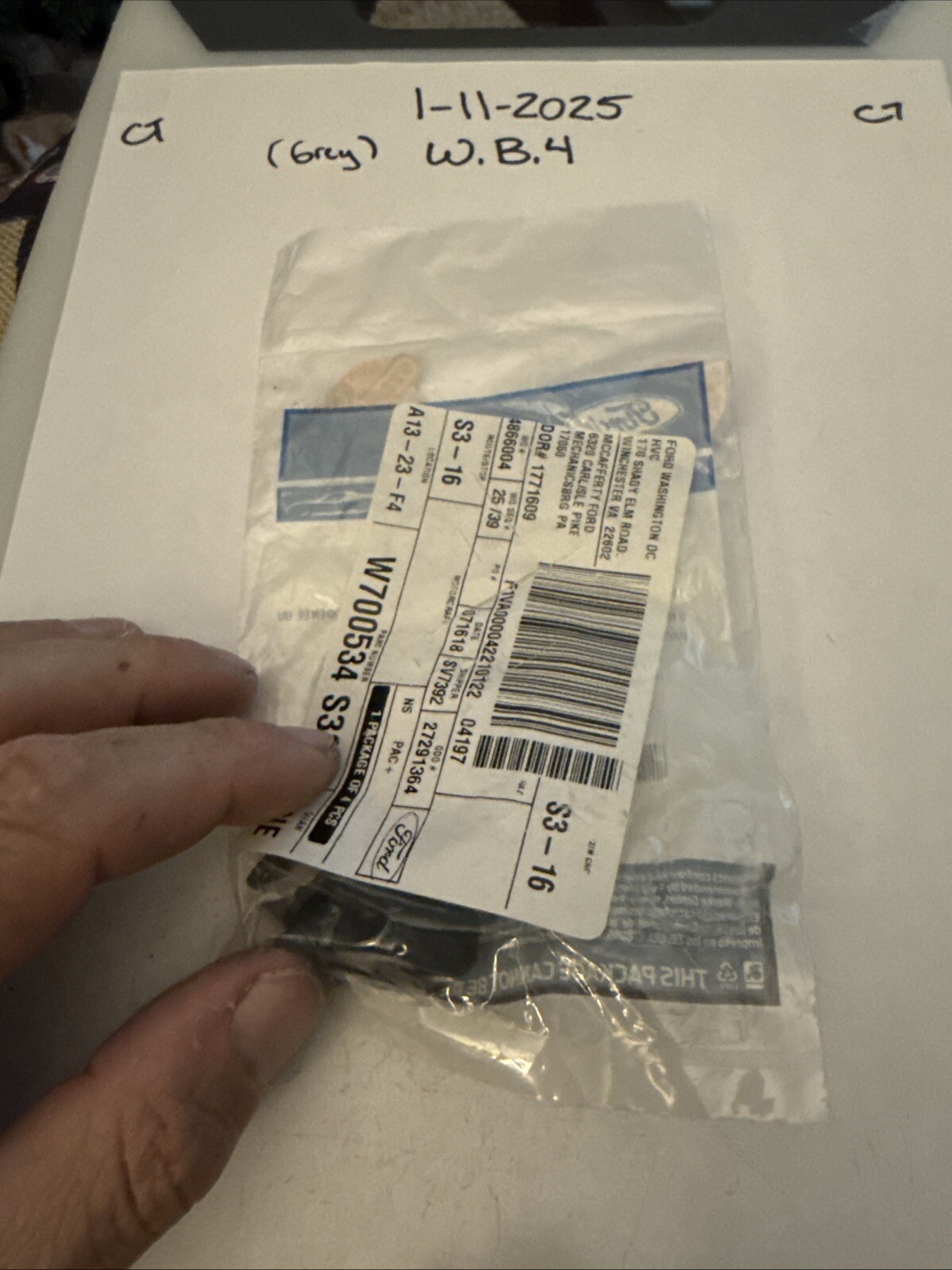 Genuine Ford Hood Prop Retainer / (3) Clip / Holder W700534-S300 - Image 3