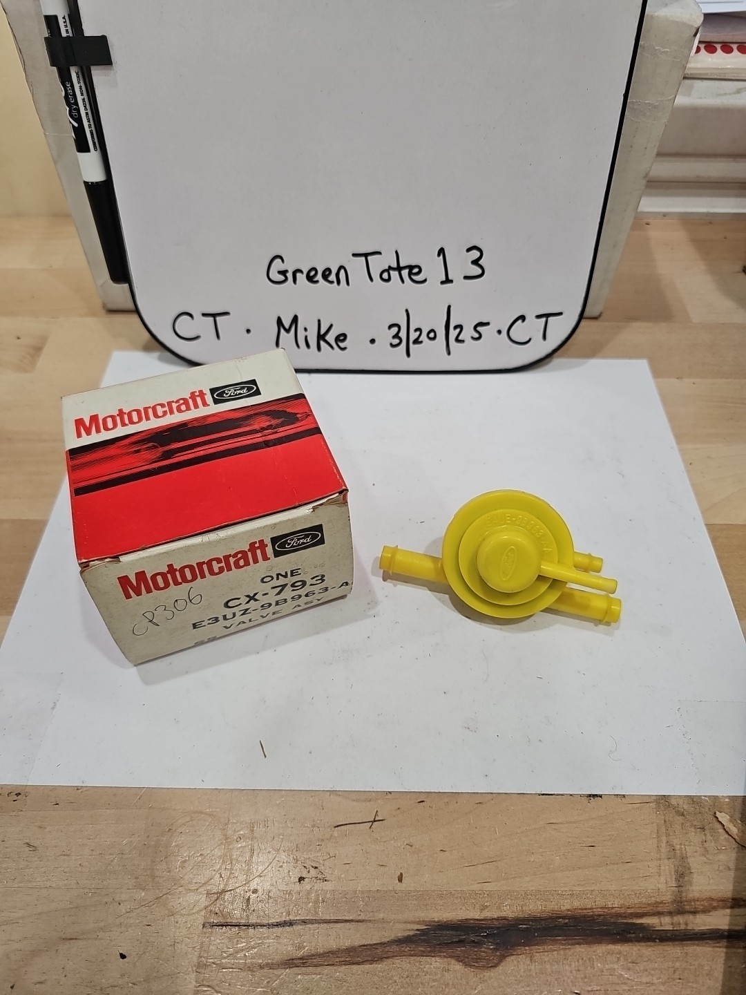 Genuine Ford Motorcraft CX-793 E3UZ-9B963-A Valve Assembly - OEM - NOS