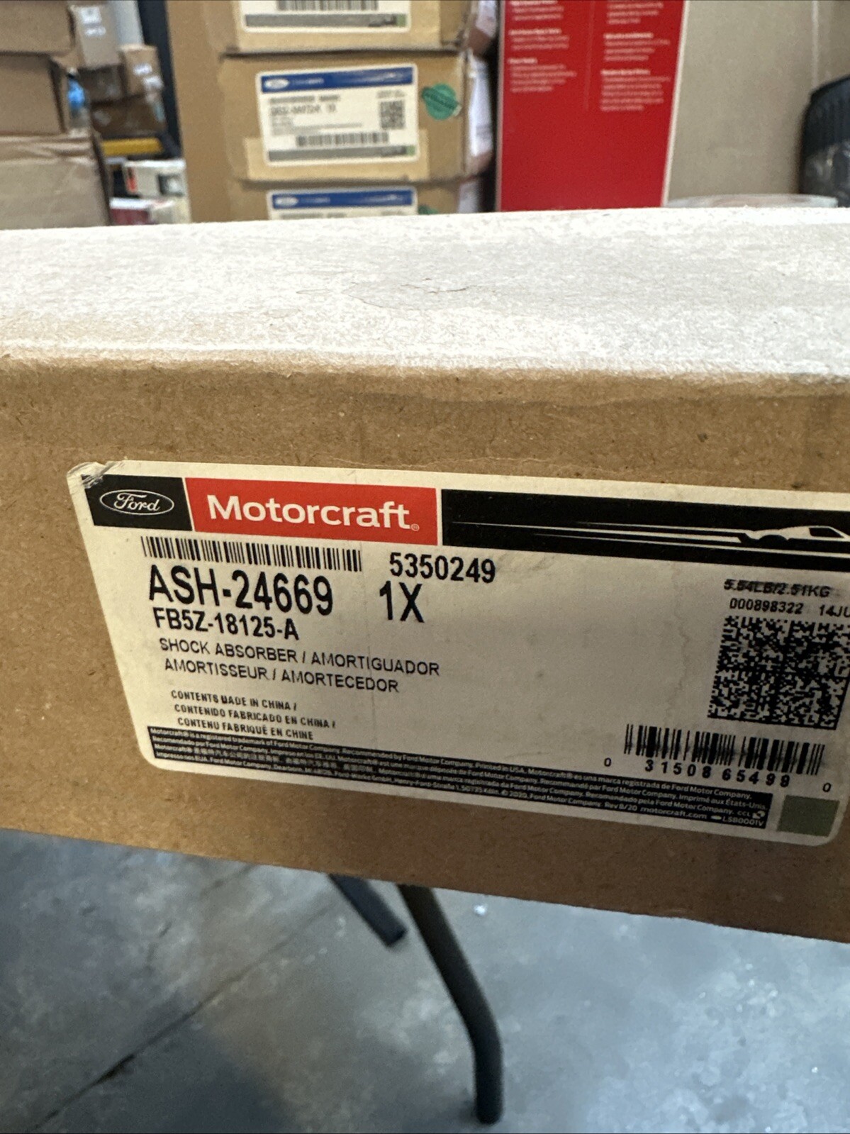 Genuine Ford Motorcraft Shock Absorber Asy OEM ASH-24669, FB5Z-18125-A