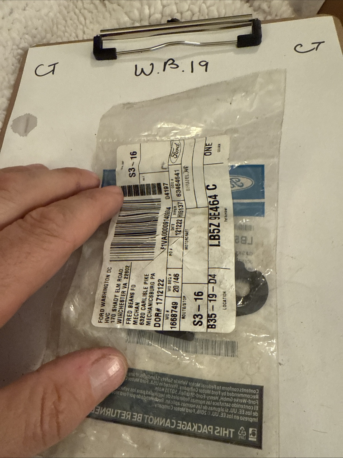 Genuine Ford OE Gasket LB5Z-9E464-C - Image 3