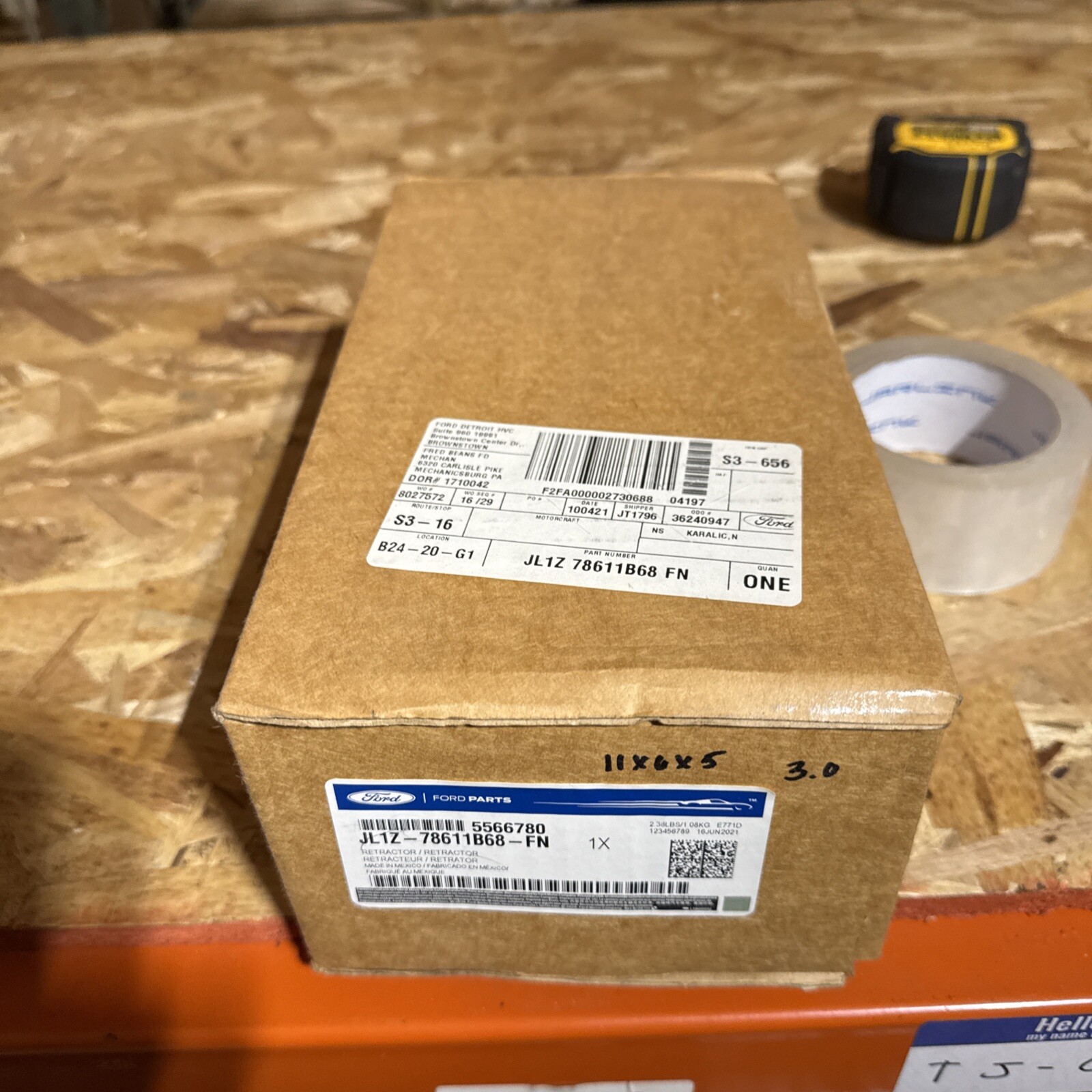 Genuine Ford Outer Belt Assembly JL1Z*78611B68*FN - Image 3