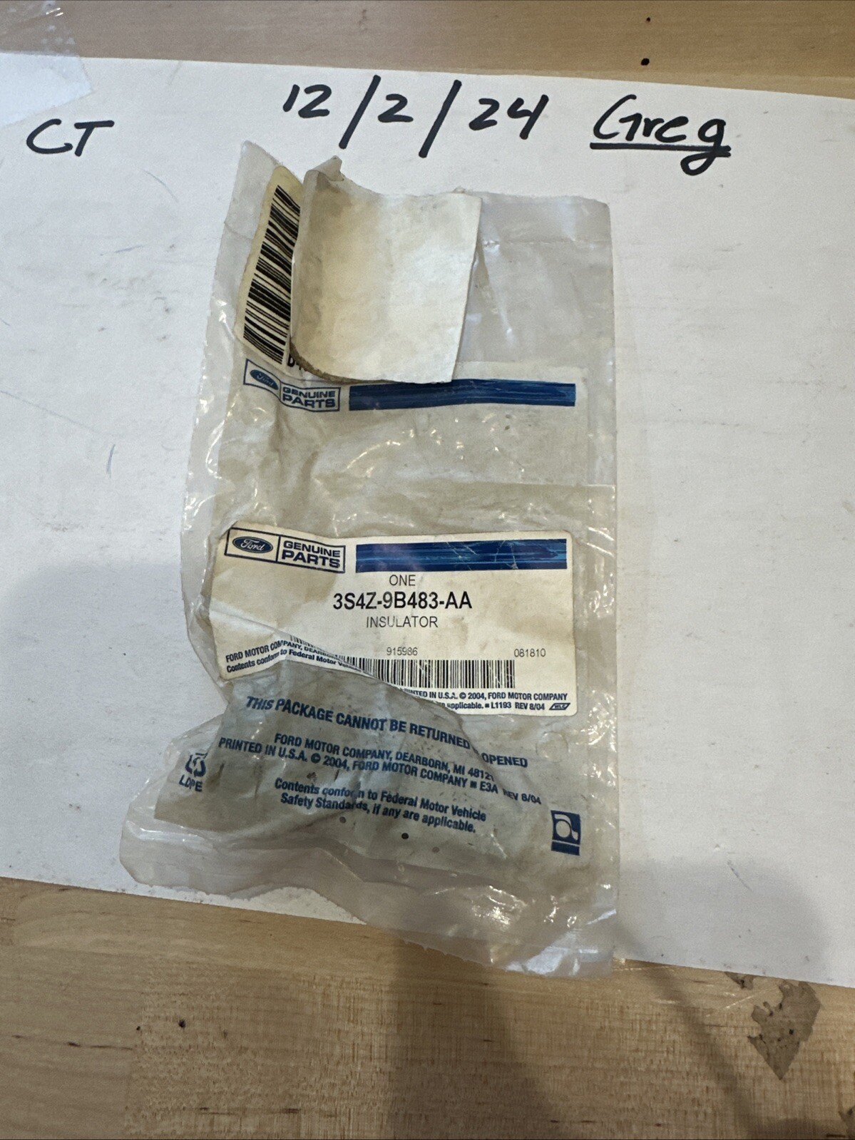 Genuine Ford Pump 3S4Z-9B483-AA