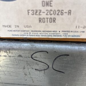 Genuine Ford Rear Brake Rotor Mustang SVT Cobra Smooth Vented Non Directional