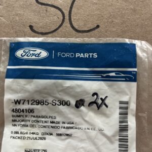 Genuine Ford Trunk Lid Bumpers - Pack Of 2- W712985-S300