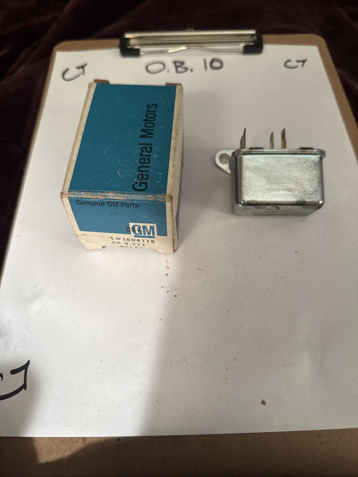 Genuine GM NOS 1976 Cadillac Seville Low Speed HVAC A/C Blower Relay 1604115