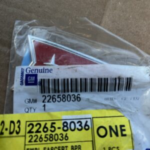 Genuine GM OEM 22658036 Emblem Assembly Front Bumper Fascia NOS