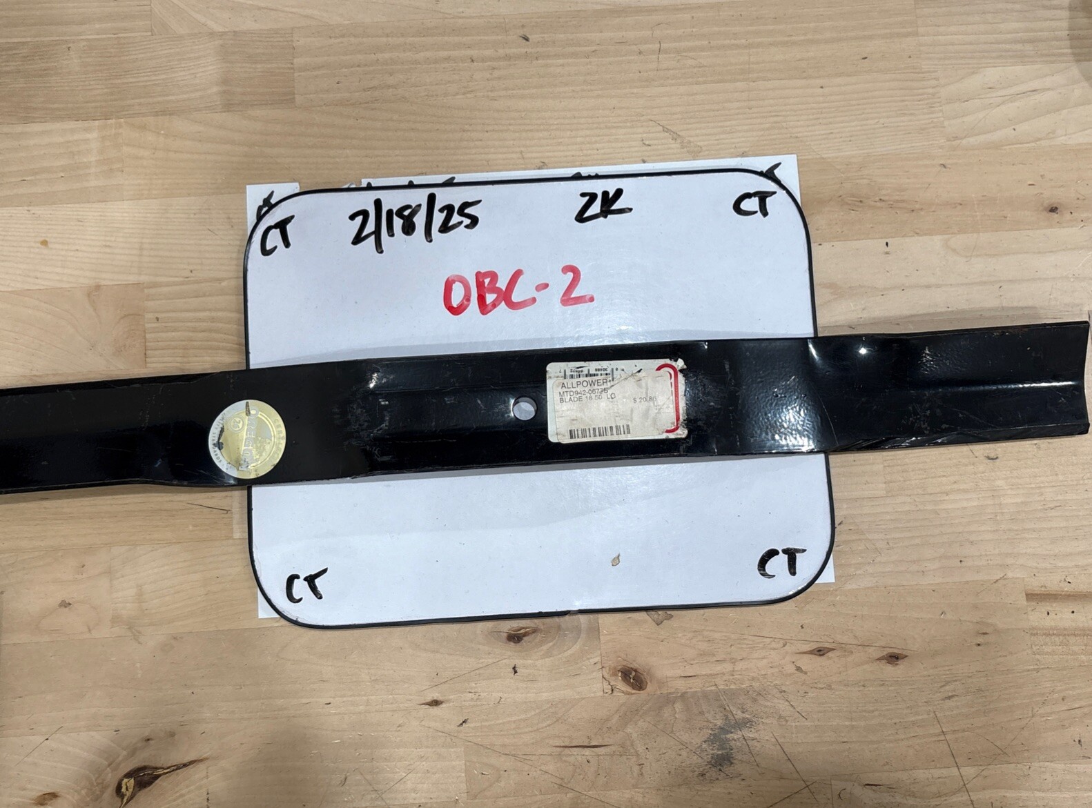 Genuine Oregon Part # 98-072 Blade (Alt MTD 942-0677B) 21.5”