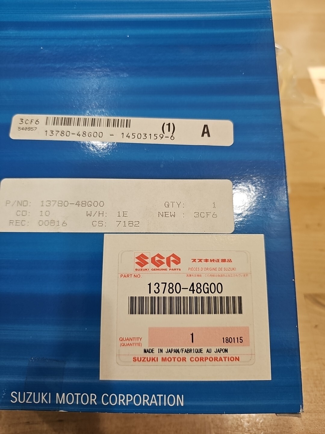 Genuine Suzuki Air Filter P/N 13780-48G00 - Image 4